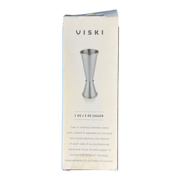 Viski‎ Professional Large Japanese Style Makoto Jigger Shots Bar tools Stainless - Picture 3 of 5
